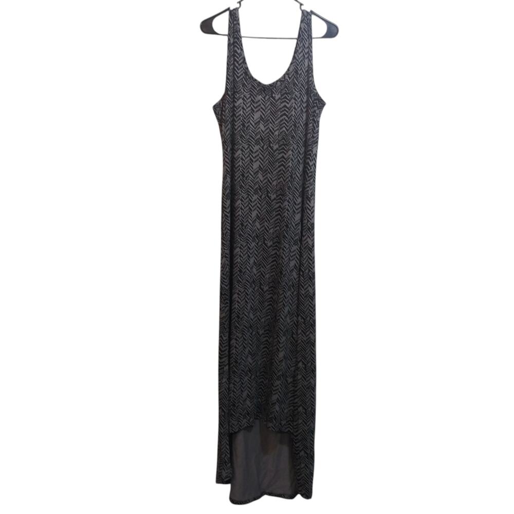 Workshop Republic Clothing Black Chevron Sleeveless Tank Maxi Dress Size L